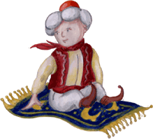 Fliegender Teppich 1, Clipart Gif Bild gratis