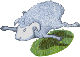 Fliegendes Schaf, kostenloses freigestelltes Clipart