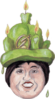Hut mit Kerzen - kostenloses Gif Clipart