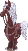 Pferd-Figur 3, Springer, gratis Clipart, freigestelltes Gif Bild, Freisteller