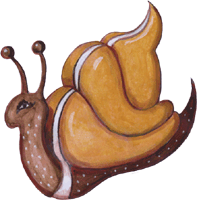 Schnecke mit Schneckenhaus, gratis Clipart, freigestelltes Gif Bild, Freisteller
