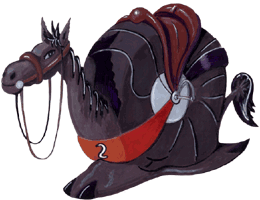 Schneckenpferd 2, Rennschnecke, Clipart