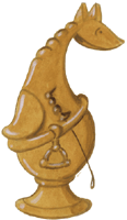Springerfigur 4, Schachfigur, gratis Clipart, freigestelltes Gif Bild, Freisteller