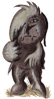 Clipart Troll, freigestellte Grafik