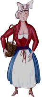 Waschfrau 1, gratis Clipart, freigestelltes Gif Bild, Freisteller