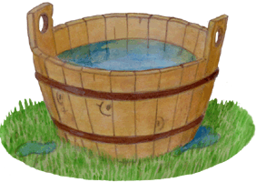 Waschzuber 1, gratis Clipart, freigestelltes Gif Bild, Freisteller