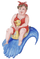 Wellenreiten, gratis Clipart, freigestelltes Gif Bild, Freisteller