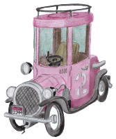 Zylinderwagen 9 - Motorwagen mit zylindrischer Kabine - gratis Clipart