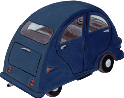 Simple Car 1, einfaches Auto, Clipart, Gif Bild kostenlos