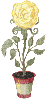 Gelbe Rose - kostenloses Clipart