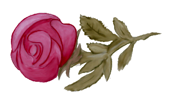 Rose 1 - rote Rose liegend - gratis Clipart