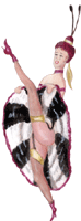 Cancan 10 Tänzerin Clipart