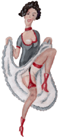 Cancan 11 Tänzerin Clipart