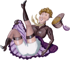 Cancan 15 Gif Clipart, Cancantauml;nzerin ausgerutscht