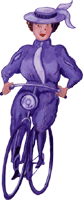 Fahrradfahrerin 3, Gratis Gif Clipart