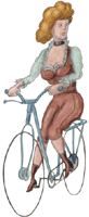 Fahrradfahrerin 1 gratis Gif Clipart