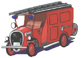 Feuerwehrauto 1 Clipart