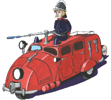 Feuerwehrauto 2 Clipart