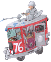 Feuerwehrauto 3 Clipart