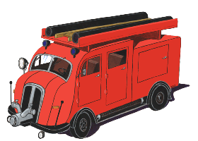 H 3 Feuerwehrauto, Feuerwehrfahrzeug, kostenloses Gif Clipart zum freien Download