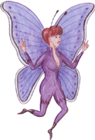 Schmetterlingsfrau 1 Clipart Grafik