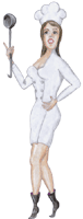 Köchin 1, gif clipart, kostenloses Bild