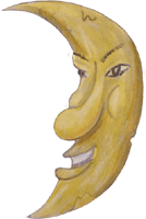 Gelber Mond Clipart gratis Gif Bild