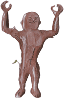 Mann Holzfigur Grafik