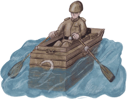 Ruderboot 1, GIF Clipart gratis