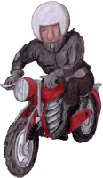 Motorradfahrer 15, Clipart