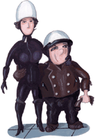 Motorradfahrer 18, Pärchen , Clipart