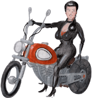 Motorradfahrerin 2