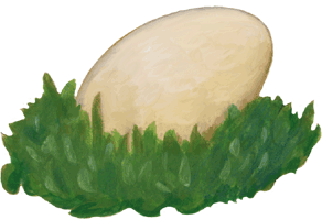 Ei im Nest - gratis Gif Clipart, kostenloses Bild zum herunterladen