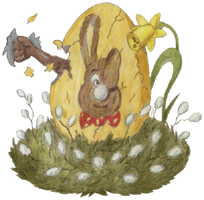 Osterei im Nest - Clipart, kostenloses Bild zum herunterladen