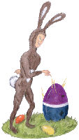 Osterhase mit Spannung, Gif Clipart, kostenloses Bild zum herunterladen