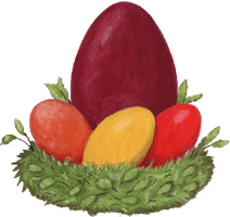 Osternest 8 - gratis Gif Clipart, kostenloses Bild zum herunterladen