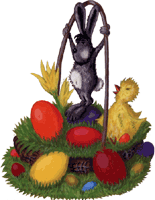 Osternest 9 - gratis Gif Clipart, kostenloses Bild zum herunterladen