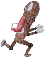 Laufroboter 2 Gratis Clipart