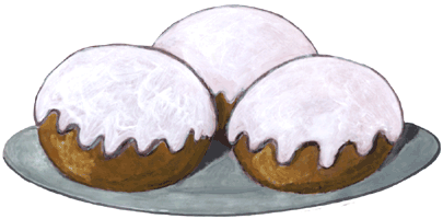 Pfannkuchen 1, Berliner, Clipart, kostenlose Grafik
