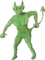 Teufel 10 Clipart gratis, Gif Format Download 