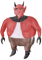 Teufel 5 - kräftiger Beelzebub  - kostenlose Illustration