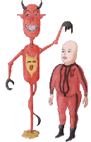 Teufel 6 - Teufelsfigur mit Sub - gratis Clipart