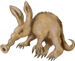 Erdferkel Tier Clipart - kostenloses Gif-Bild, Ölgrafik freier Download