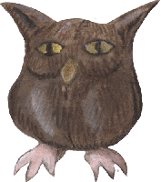 Eule 1, kostenloses Bild, Gif Clipart