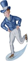 Schlittschuhläufer 1 Clipart Figur