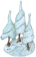 Schneewald 1 freigestelltes Clipart
