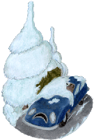 Schneewald 3 freie Illustration