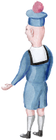 Zuschauer 1 in Matrosenuniform - kostenloses Clipart, free Gif