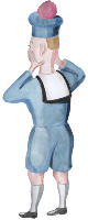 Zuschauer 2 in blauer Schuluniform - freigestelltes Clipart, free Gif