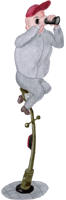 Zuschauer auf Laterne 2, gratis Clipart, free Gif, Pixelgrafik